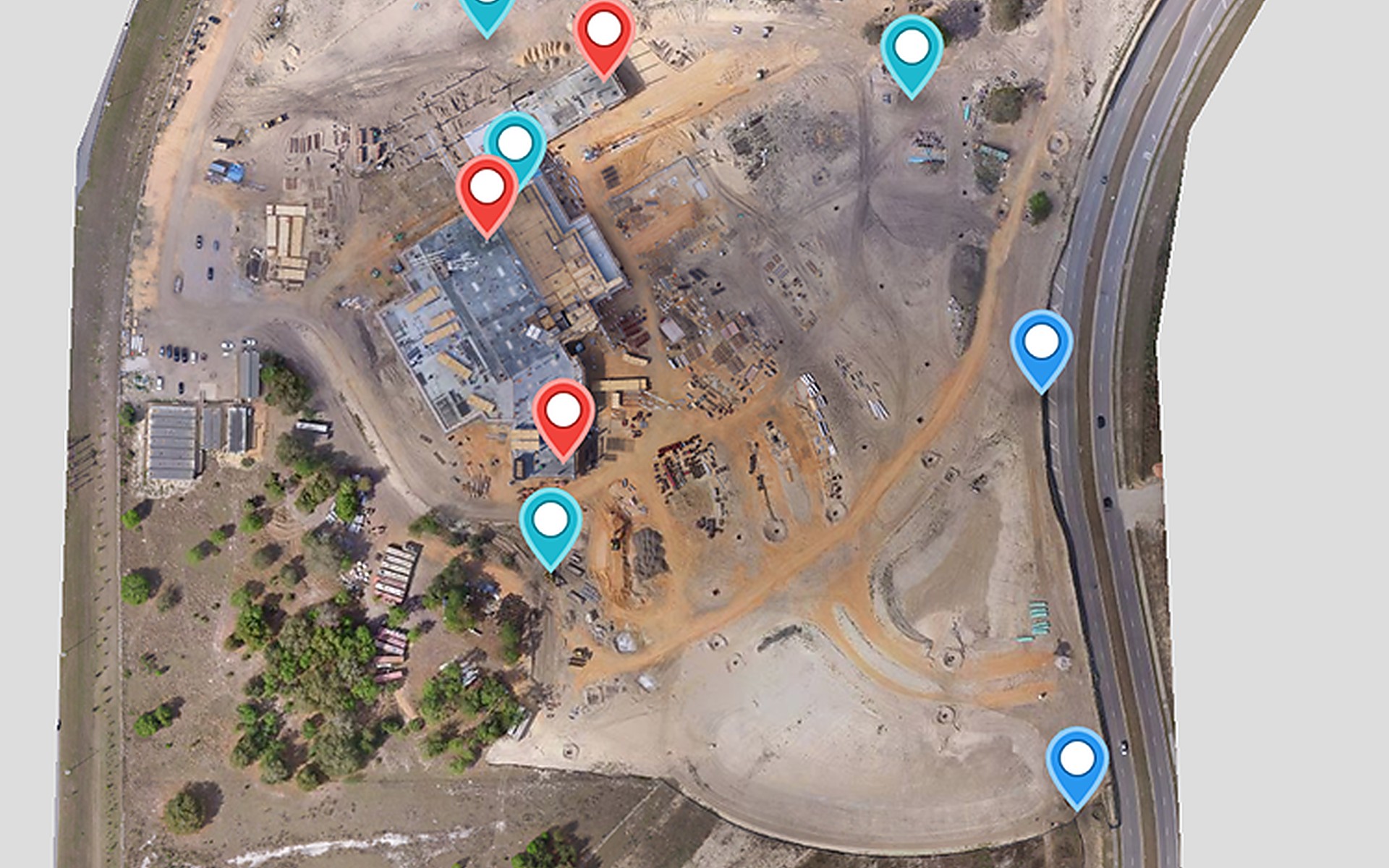 オルソ画像上のルート計画